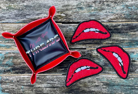 DIGITAL DOWNLOAD RHPS Lips Reusable Makeup Pad and Applique Tray Set INCLUDES 2 SIZES