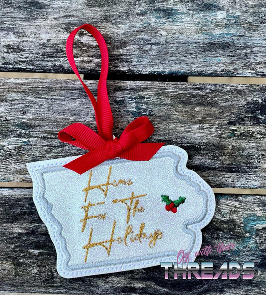 DIGITAL DOWNLOAD Iowa State Bookmark Ornament Gift Tag