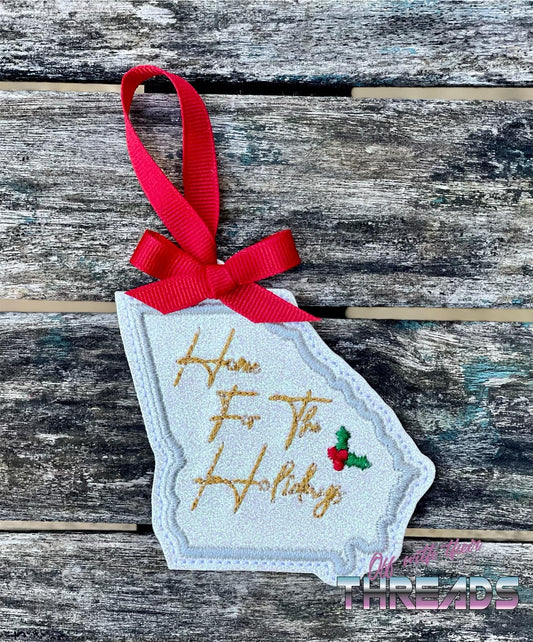 DIGITAL DOWNLOAD Georgia State Bookmark Ornament Gift Tag