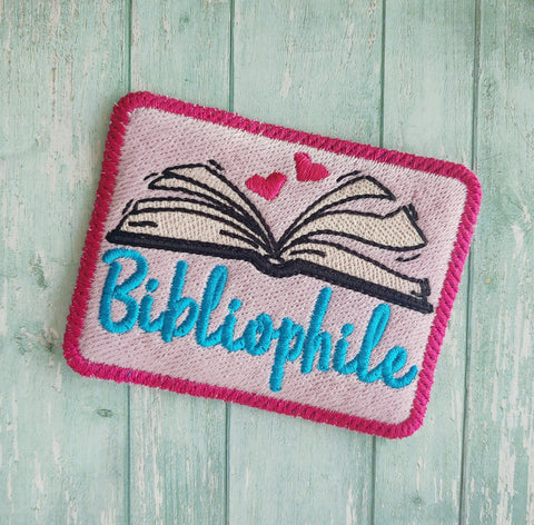 DIGITAL DOWNLOAD Bibliophile Book Lover Patch 3 SIZES INCLUDED