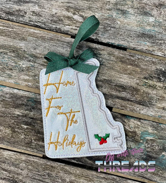 DIGITAL DOWNLOAD Delaware State Bookmark Ornament Gift Tag