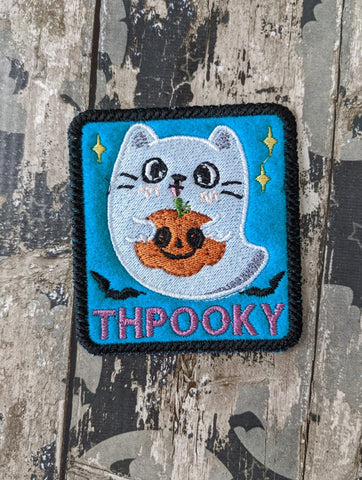 DIGITAL DOWNLOAD Spooky Kitty Patch 3 SIZES INCLUDED 2 OPTIONS