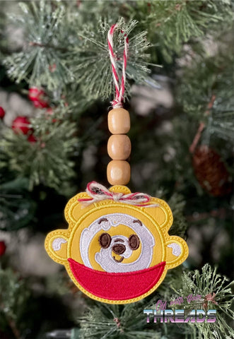 DIGITAL DOWNLOAD Honey Bun Bear Bookmark Ornament Gift Tag