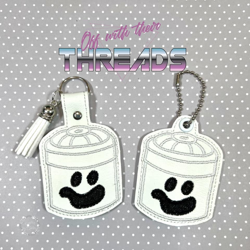 DIGITAL DOWNLOAD Ghost Boo Bucket Snap Tab and Eyelet Set