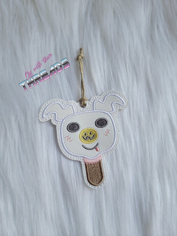 DIGITAL DOWNLOAD Ghost Dog Ice Cream Bar Bookmark Ornament Gift Tag