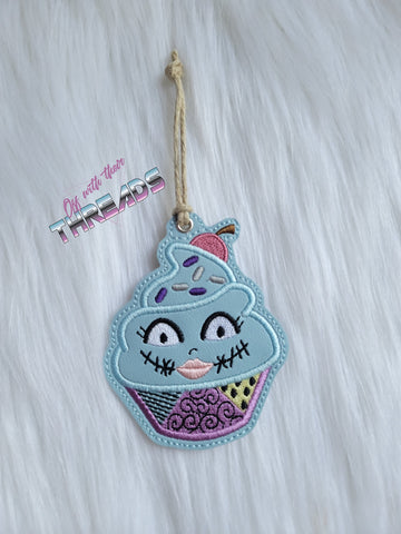 DIGITAL DOWNLOAD Patchwork Girl Cupcake Bookmark Ornament Gift Tag