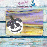 DIGITAL DOWNLOAD Applique Skelly Candy Apple Quilted Mug Rug Snack Mat Set 4 SIZES INCLUDED Coaster