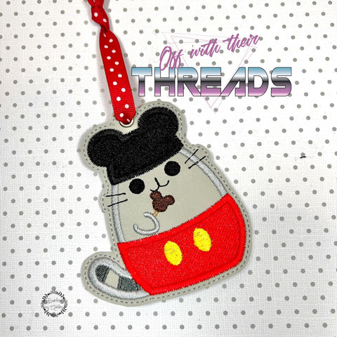 DIGITAL DOWNLOAD Mouse Kitty Bookmark Ornament Gift Tag