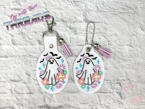 DIGITAL DOWNLOAD Floral Ghost One Snap Tab and Eyelet Set