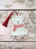 DIGITAL DOWNLOAD Polar Bear Ornament Bookmark Gift Tag Snap Tab Charm Feltie Pencil Topper BUNDLE