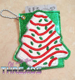 DIGITAL DOWNLOAD Applique Christmas Tree Cake Gift Card Holder Ornament Gift Tag