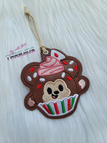 DIGITAL DOWNLOAD Peppermint Bark Cupcake Mouse Ornament Bookmark Gift Tag