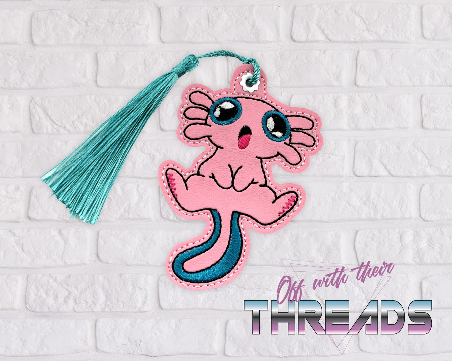 DIGITAL DOWNLOAD Axolotl Two Bookmark Ornament Gift Tag