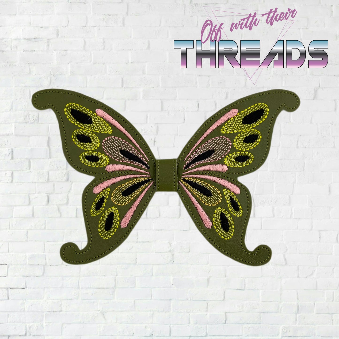 DIGITAL DOWNLOAD ITH Butterfly Hair Bow Style Three 4 SIZES INCLUDED