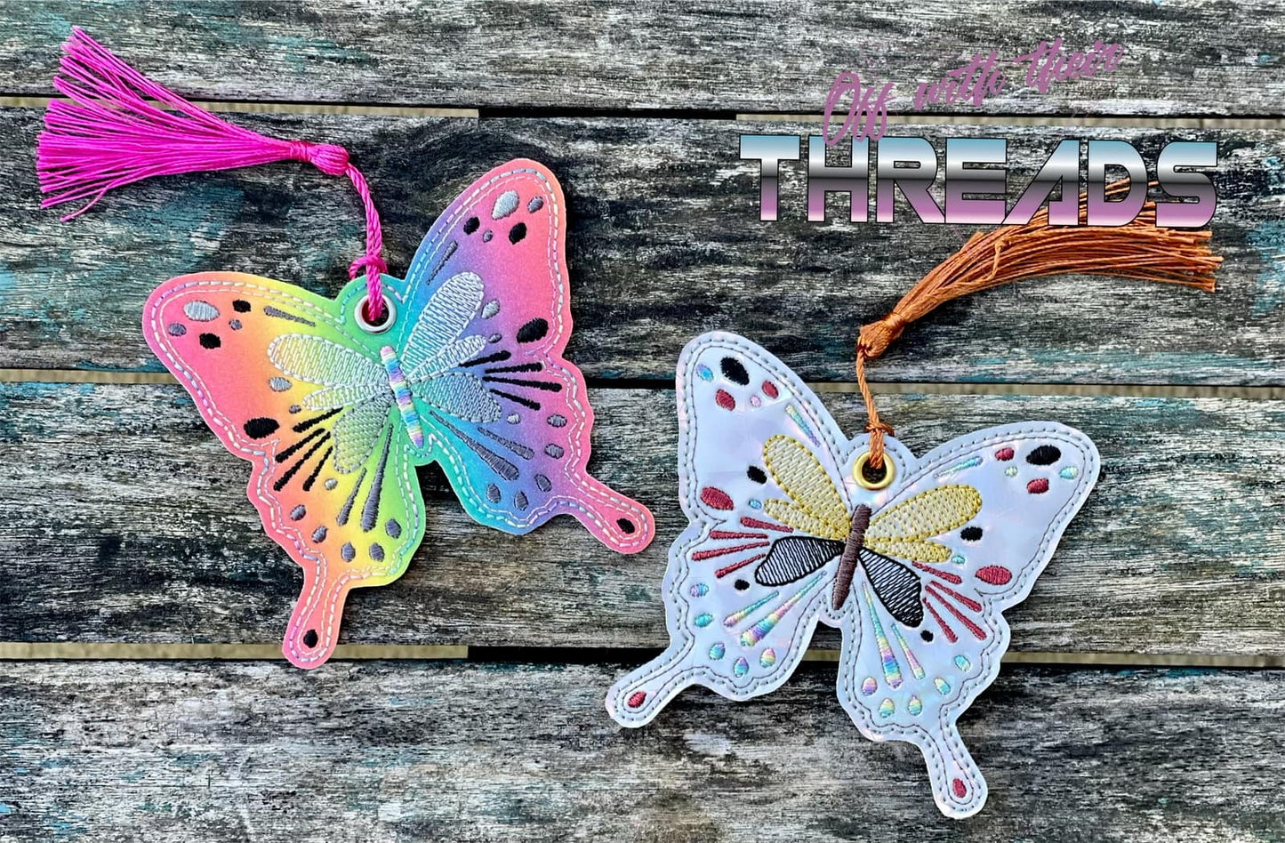 DIGITAL DOWNLOAD Butterfly Bookmark Ornament Gift Tag