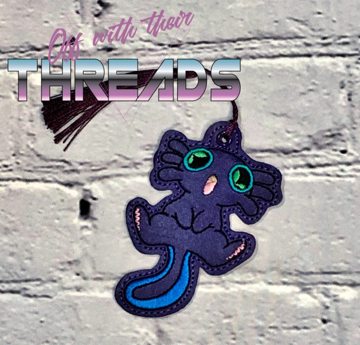 DIGITAL DOWNLOAD Axolotl Two Bookmark Ornament Gift Tag
