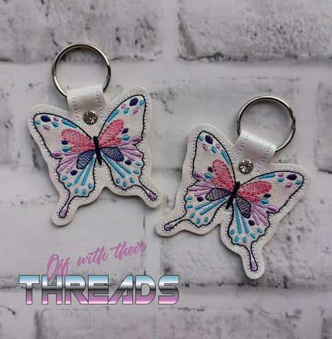 DIGITAL DOWNLOAD Butterfly Style 1 Snap Tab Keychain