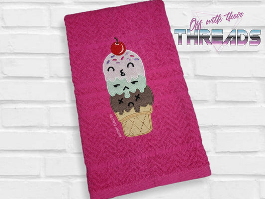 DIGITAL DOWNLOAD Ice Cream Trio 5 SIZES INCLUDED