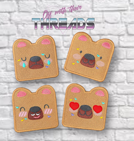 DIGITAL DOWNLOAD Bear Patch BUNDLE 3 SIZES INCLUDED