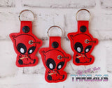 DIGITAL DOWNLOAD Red Anti Hero Snap Tab Key Chain