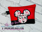 DIGITAL DOWNLOAD Applique Mouse Clutch Bag Set 4 SIZES INCLUDED