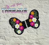 DIGITAL DOWNLOAD Floral Butterfly Wings Shoe Boot SATIN AND BEAN STITCH EYELET OPTIONS INCLUDED