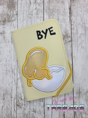DIGITAL DOWNLOAD Applique Bye Egg Mini Comp Book Cover