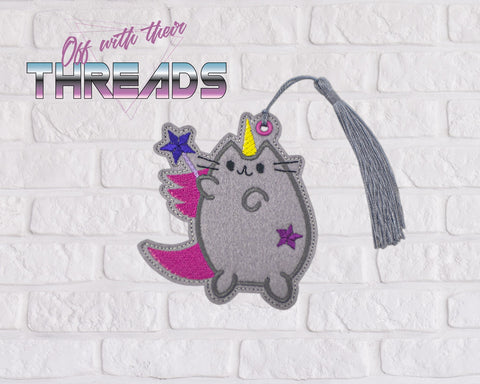 DIGITAL DOWNLOAD Unicorn Fairy Kitty Bookmark Ornament Gift Tag
