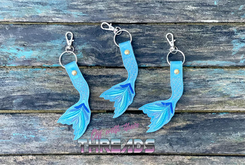 DIGITAL DOWNLOAD Mermaid Tail Snap Tab Key Chain