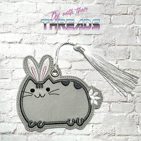 DIGITAL DOWNLOAD Easter Bunny Kitty Bookmark Ornament Gift Tag