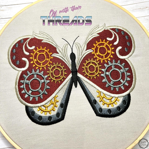 DIGITAL DOWNLOAD Steampunk Butterfly 4 SIZES INCLUDED