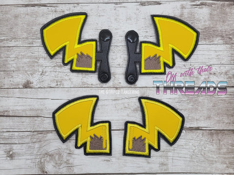 DIGITAL DOWNLOAD Yellow Tail Velcro Shoe Boot SNAP AND SLIDER OPTIONS INCLUDED