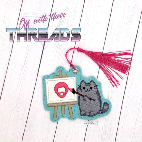DIGITAL DOWNLOAD Happy Little Mistakes Kitty Bookmark Ornament Gift Tag