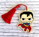 DIGITAL DOWNLOAD Applique Super Dude Ornament Bookmark Gift Tag