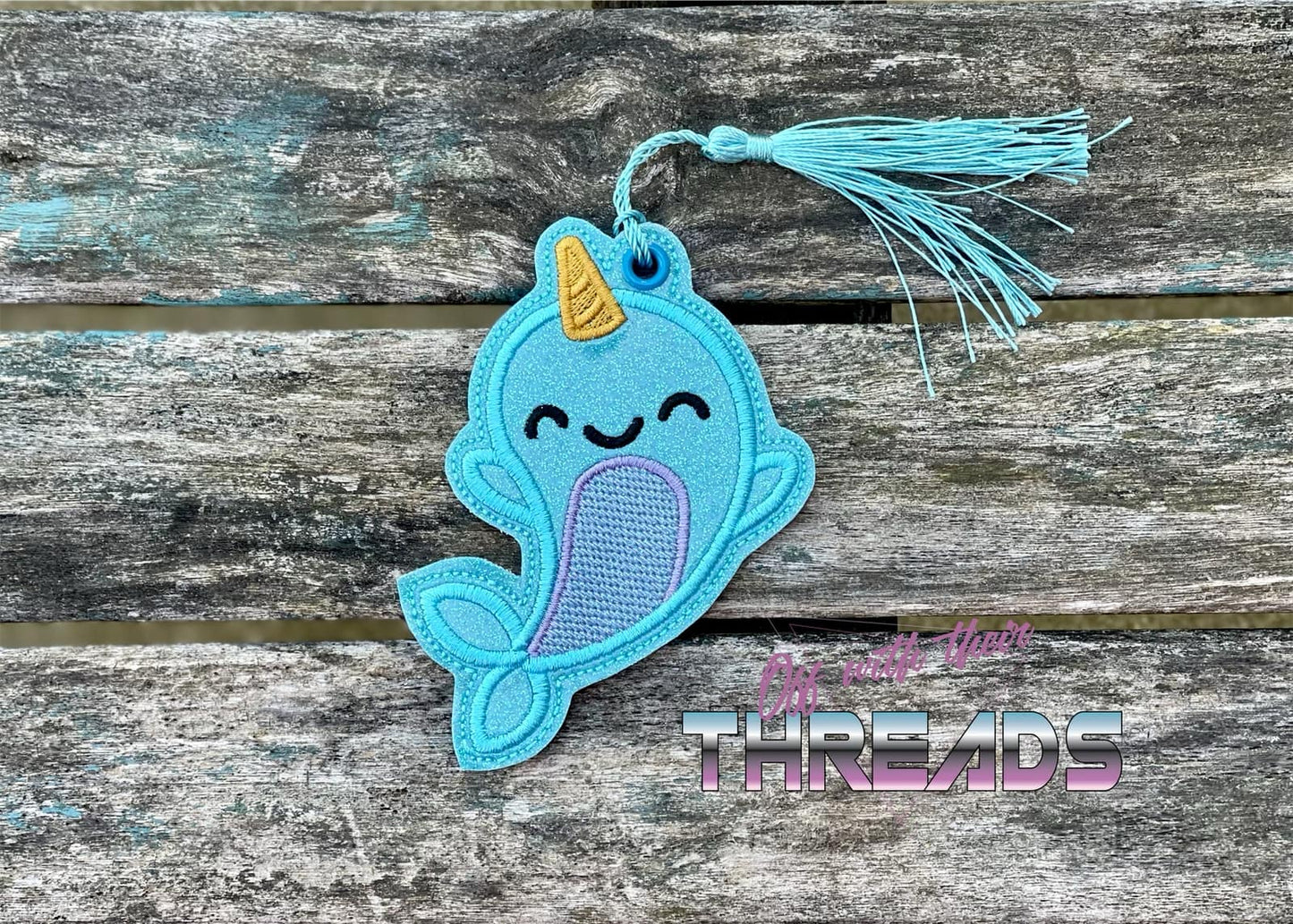 DIGITAL DOWNLOAD Narwhal Bookmark Ornament Gift Tag