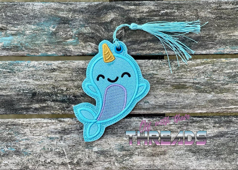DIGITAL DOWNLOAD Narwhal Bookmark Ornament Gift Tag
