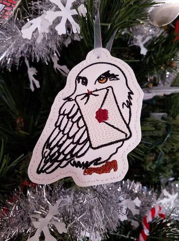 4x4 DIGITAL DOWNLOAD Owl Ornament