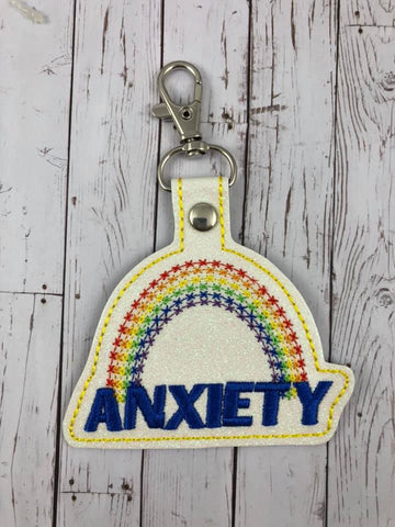 4x4 DIGITAL DOWNLOAD Anxiety Rainbow Snap Tab