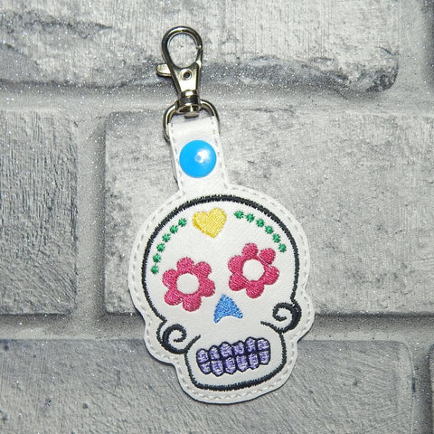 4x4 DIGITAL DOWNLOAD Sugar Skull Snap Tab