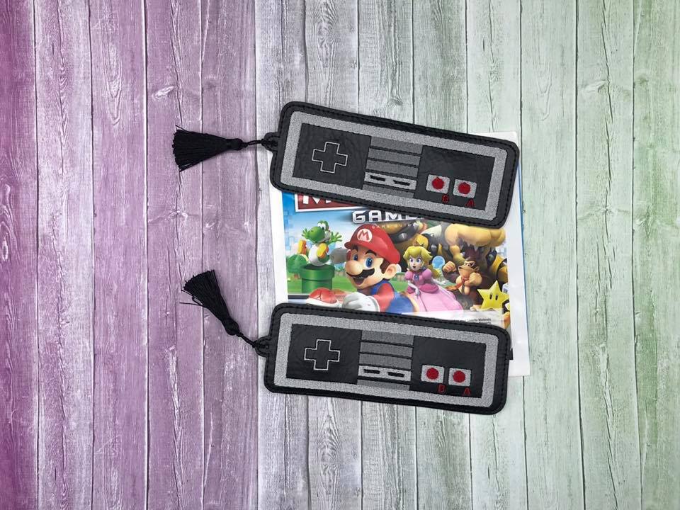 DIGITAL DOWNLOAD 5x7 Game Controller Bookmark ITH Embroidery Design ...