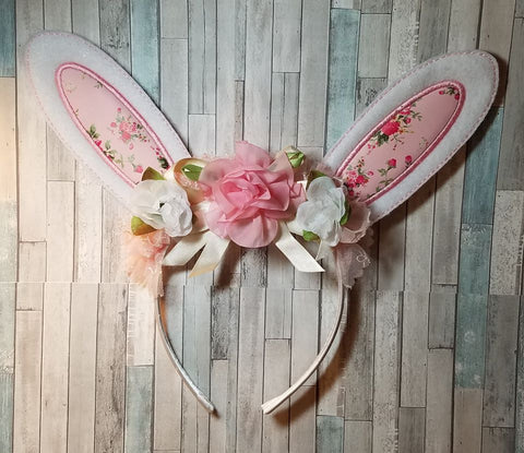 5x6 DIGITAL DOWNLOAD ITH Applique Easter Bunny Rabbit Ears Headband Slider