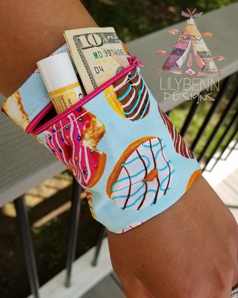DIGITAL DOWNLOAD 4x4 5x7 ITH Zippered Cuff Bag Lined and Unlined