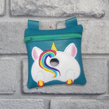 DIGITAL DOWNLOAD 5x5 ITH Unicorn Poo Zipper Bag Lined and Unlined