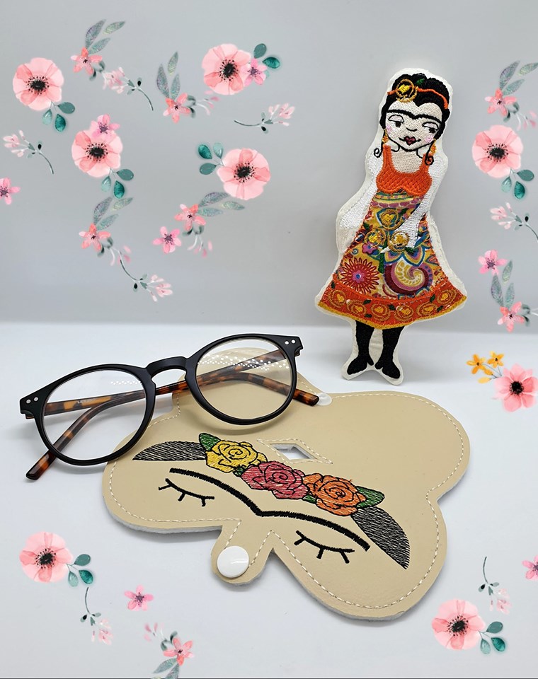 DIGITAL DOWNLOAD Floral Woman Sunglasses Glasses Case 4 Options