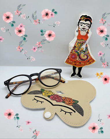 DIGITAL DOWNLOAD Floral Woman Sunglasses Glasses Case 4 Options