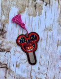 4x4 DIGITAL DOWNLOAD Applique Mouse Lollipop Bookmark