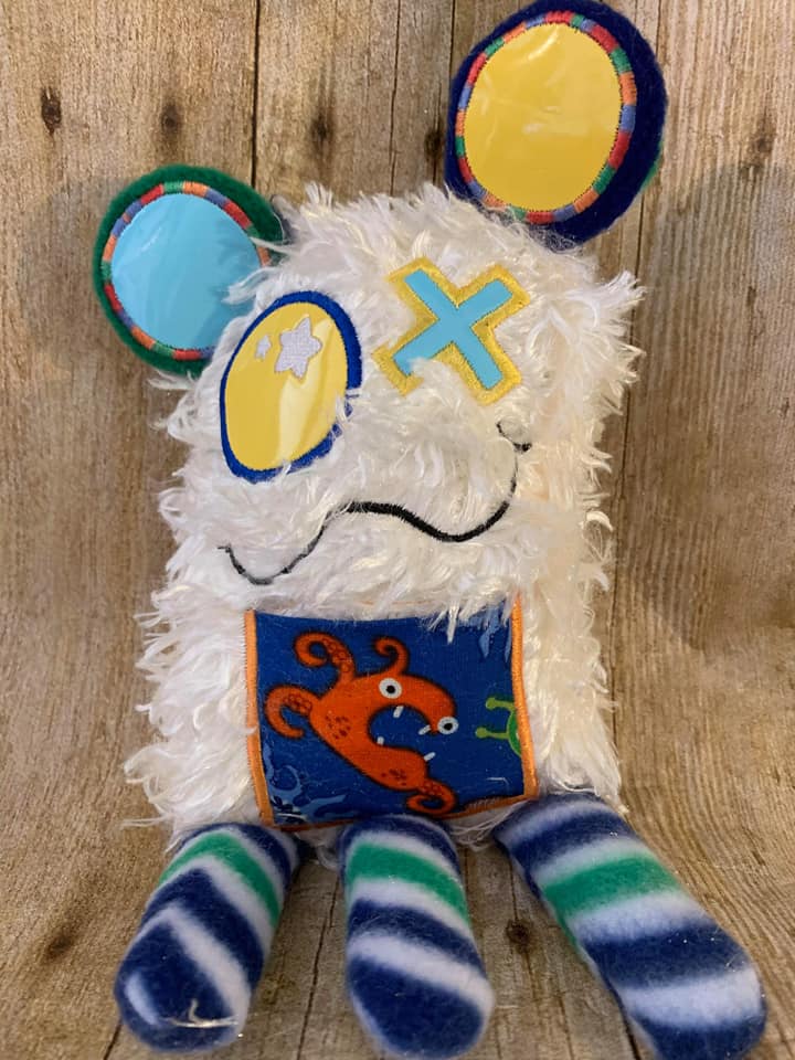 DIGITAL DOWNLOAD ITH Snuggle Monster Set Four Sizes 5x7 and Up