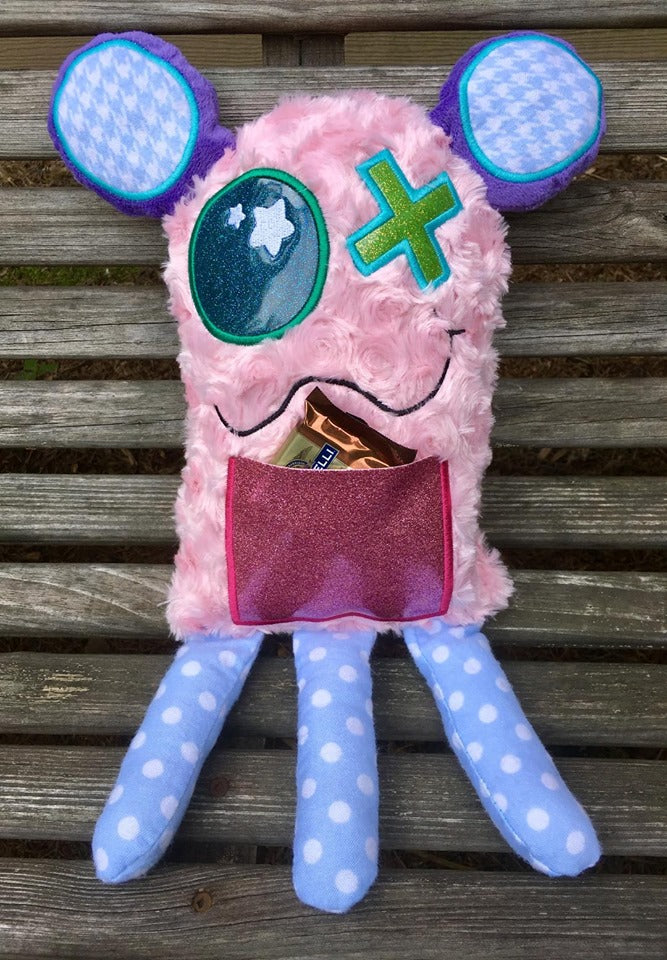 DIGITAL DOWNLOAD ITH Snuggle Monster Set Four Sizes 5x7 and Up