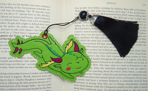 4x4 DIGITAL DOWNLOAD Dragon Whimsy Bookmark