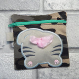 DIGITAL DOWNLOAD 5x5 ITH Kitty Poo Zipper Bag Lined and Unlined Poo Charm